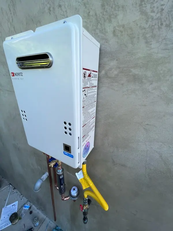 Tankless water heater installation for Warren Crossroads homes